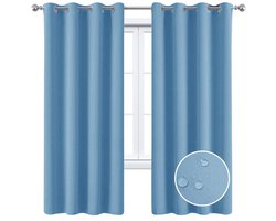 Verduisteringsgordijnen - 2-delig - Warmte-isolatie - Ondoorzichtig - Met gaaspanelen - Verduisterend - UV-bescherming - Slaapkamer/woonkamer interieurdecoratie - Zonder stang - 160*132cm-Stijl 13