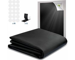 Verduisteringsgordijnen, draagbare verduisteringsjaloezieën zonder boren, verduisterende jaloezieën, op maat te knippen gordijnen, geschikt voor nachtdiensten, privacy, reizen en slaapkamers, 145*100 cm