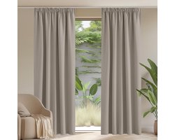Verduisteringsgordijnen - Thermisch isolerend - set van 2 - 167cm x 228cm - 100% polyester