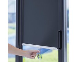 Verduisteringsrolgordijn zonder boren - Zwart