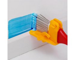 Verfkwasten-Blokkwast- Muurverf-3 stuks muurverfkwasten - hoekvergrendelde randafwerking, kleurscheidingspenselen - randgereedschap - geel - 20x3 cm