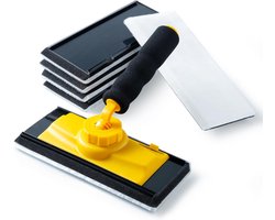 Verfpad met 5 stuks vervangende vullingen, plafondschildering voor muurschilderen, houten dekken, schuren en hekken, grote muur- en plafondverfpad | Plafondschilder voor wandschilderen, houten dekken, schuren en hekken, grote muur- en plafondverfpad