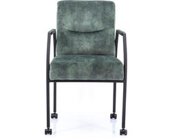 Vergaderstoel Albany Hunter Velours Zwart 4-poots frame