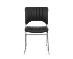 Vergaderstoel - Kunstleder - Zwart - Caspi V