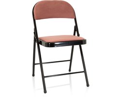 Vergaderstoel / opklapbaar TUDELA I fluweel roze hjh OFFICE