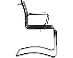 Vergaderstoel Sky met sledeframe Antraciet