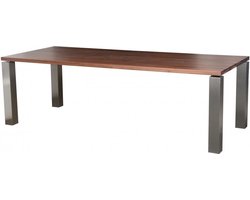 Vergadertafel Amsterdam breed 200CM diep 100CM bladkleur Kersen Egaal