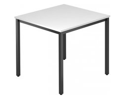 Vergadertafel | Wit |  80 x 80 cm | Doran Dq08 D