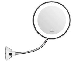 Vergrootspiegel - LED-verlichting - 360° Draaibaar Flexibele Arm - 1 Stuk - Badkamer Wit