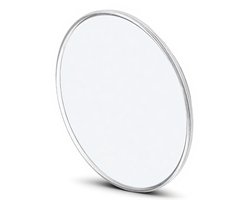 Vergrotingsspiegel - 30X Vergroting met 3 Zuignappen - 15 cm Diameter Make-up Spiegel - Compacte Reisvergroter voor Vrouwen en Meisjes - Zilverkleurig