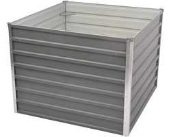 Verhoogd bloembed voor balkon - duurzame plantenbak met veiligheidsranden 100 x 100 x 77 cm