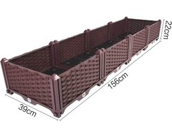 Verhoogde Plantenbak Kit voor Binnen en Buiten - Kweekdoos voor Groenten, Kruiden en Bloemen