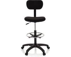 Verhoogde werkkruk TOP WORK 05 stof zwart hjh OFFICE