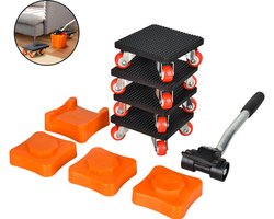 Verhuiswielen voor meubels – Hulpmiddel voor meubelverhuizing – Verhuiswielen – Hulpmiddel voor het verplaatsen van zware voorwerpen – 9-delige set – Gemakkelijk verhuizen – Stevig en duurzaam – Verhuisset voor meubels