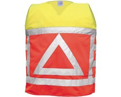 Verkeersregelaar hesje/vest - fluor oranje geel - Maat M/L