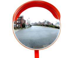 Verkeersspiegel 30 cm – Convex 130° – Acryl – Indoor/Outdoor – Slagvast