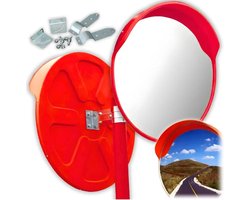 Verkeersspiegel - 60cm - magazijn spiegel - oranje