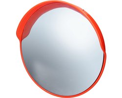 Verkeersspiegel Ø 58 cm met draaibare beugel Rood