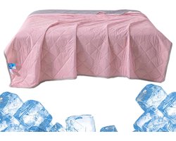 Verkoelend dekbed - IJskoude deken - Nachtzweten verlichten - Innovatieve koeltechnologie - 150x200 cm - Lichtroze