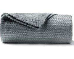 Verkoelende deken bamboe beddengoed zomer dunne zomerdeken lichte sprei donkergrijs 150 x 200 cm - voor mensen in bed