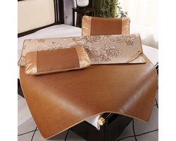 Verkoelende Matrasbeschermer - Koelmat - Zomerslaap Comfort - Ademend Rotan - Voor Tweepersoonsbed - Bruin