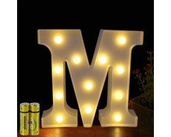 Verlichte Alphabet Lamp met LED - Decoratieve Letterlamp voor Verjaardagsfeest, Bruiloft en Kinderkamerverlichting