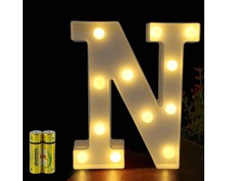 Verlichte Alphabet Lamp met LED Letters - Decoratieve Nachtlamp voor Feestjes, Bruiloften en Kinderkamers