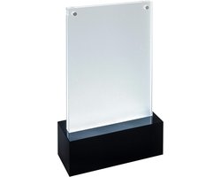 Verlichte LED Tafelstandaard A6 voor Informatie en Menu's - Acryl Display