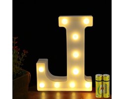 Verlichte Letterlamp, LED Alphabet Lamp voor Feestdecoratie, Nachtlampje voor Kinderkamer en Bruiloft