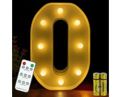 Verlichte Letterlamp met Afstandsbediening - LED Alphabet Lamp voor Feestdecoratie, Verjaardagen en Bruiloften