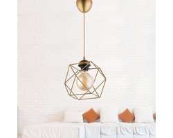 Verlichting - Kroonluchter Antiquatie Metaal - 20x20x75cm - Sfeervolle Ludovicus Stijl