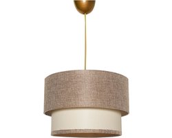 Verlichting - Kroonluchter Beige Creme Metaal - 30x30x65cm - Elegant Design - LunaMae