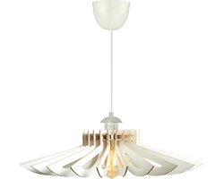 Verlichting - Kroonluchter Luuz - Wit MDF 52x52x45cm - Stijlvolle Woonkamer Decoratie