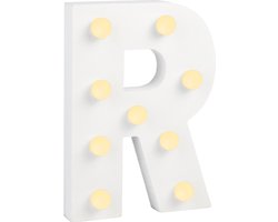 Verlichting | LED Letter | Letter R | Afmeting: 16x11cm