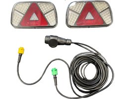 Verlichtingsset LED 13-polig 7m. kabel met 6-polige bajonet