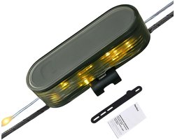 Verlichtingssnoer Buiten - Tentlamp LED - Sfeerverlichting Tuin - 4 Licht Modi - 2 Meter - Zwart