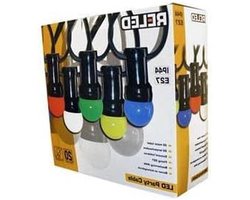 Verlichtingssnoer - Lichtsnoer met fittingen - Buitenverlichting - IP44 waterdicht - 20 meter - Zwart