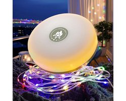 Verlichtingssnoer voor binnen en buiten met 8 verlichtingsmodi - Draagbaar en oplaadbaar voor camping en feesten - 32,8 ft