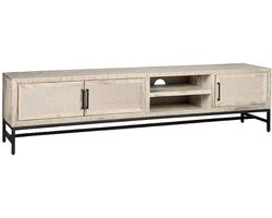 Vernieuwen CARINI WIT | TV Meubel 3 Deurs | 200X40X50