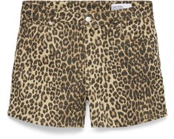 Vero Moda Broek Vmtess Mr Denim Aop Shorts Noos 10329962 Silver Mink/leopard Dames Maat - L