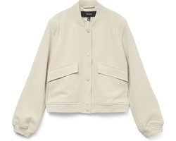 Vero Moda Jas Vmamala Short Jacket Ts 10307303 Silver Lining Dames Maat - XS