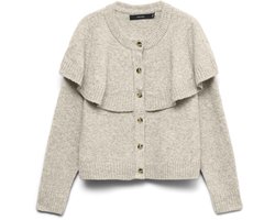 Vero Moda Vest Vmlilli Ls O-neck Cape Cardigan Boo 10348254 Birch Dames Maat - M
