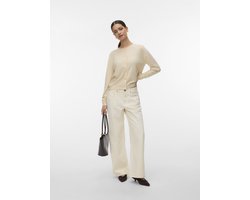 Vero Moda Vest Vmmarina Pointelle Ls O-n Cardigan 10340111 Birch/melange Dames Maat - L