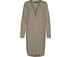 Vero Moda Vest Vmsaba Ls Pocket Coatigan Ga Noos 10309316 Silver Mink/melange Dames Maat - XS