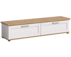 Verona dressoir 2 klepdeuren wit, eik decor.