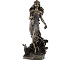 Veronese Design beeld/figuur - Ostara Germaanse Godin van de Lente - (hxbxd) ca. 26,4cm x 12cm x 10,2cm