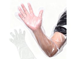 Verpakking van 50 waterdichte, transparante gipsverbandhoezen voor lange armen, beschermhoezen voor wonden tijdens het douchen, geschikt voor gipsverbanden voor armen en polsen.