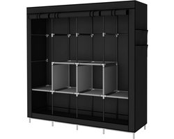 Verplaatsbare Garderobekast - Ruimtebesparend Design - Met 4 Ophangrails