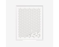 Verplaatsbare kantoor scheidingswand – Facet 204 × 260 cm in wit