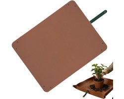 Verpotmat Opvouwbaar - Tuinmat Bak - Planten Verpotten - Waterdicht PVC Leer - 76 x 95 cm - Bruin